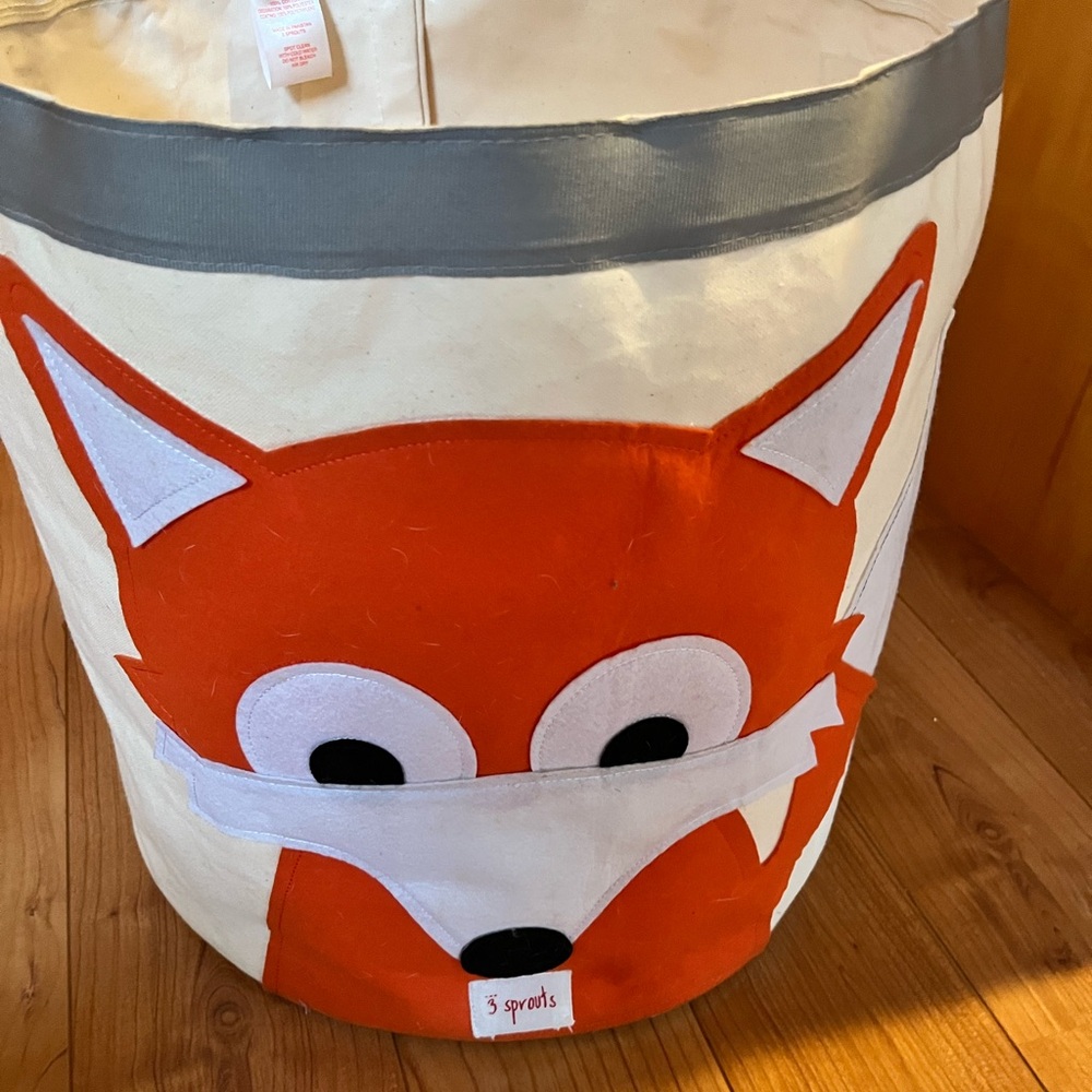 3 Sprouts Orange Fox Toy Organizer